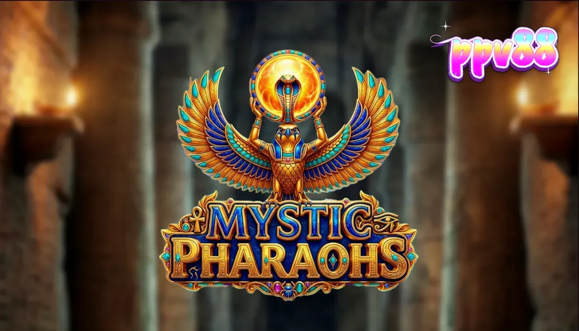 Tampilan visual slot Mystic Pharaoh dengan tema Mesir Kuno